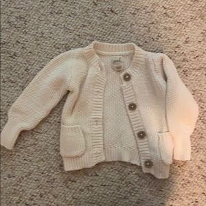 Chunky knit cardigan in cream